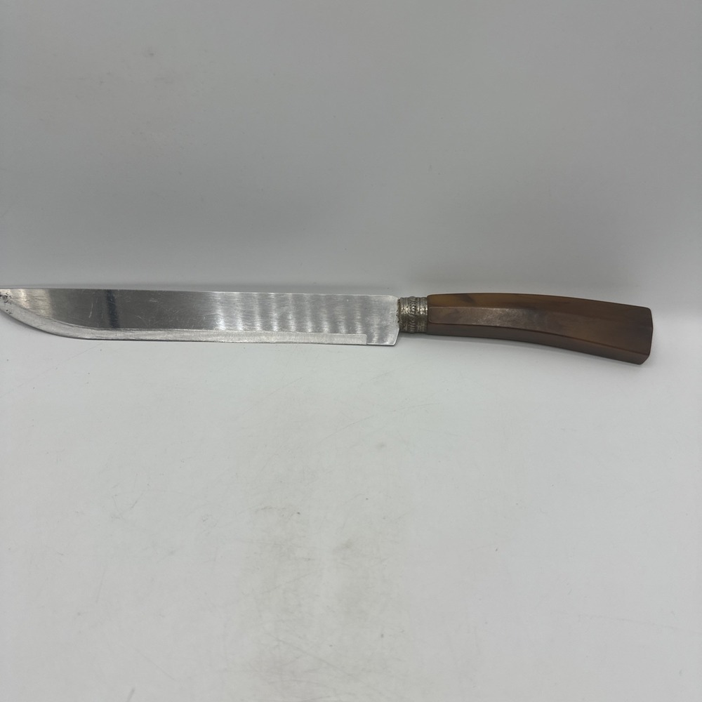 Large Vintage Cutting/Carving  Knife‎ Bakelite Handle12" -8" Blade